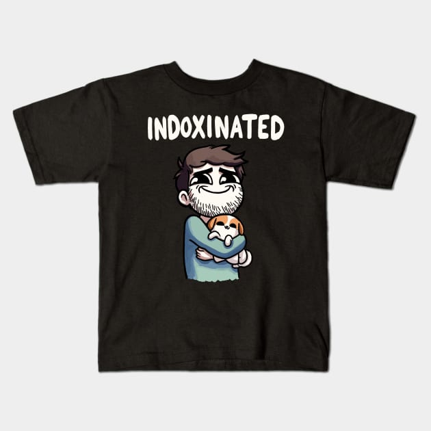 Indoxinated Dog Owner Boy Kids T-Shirt by DoodleDashDesigns